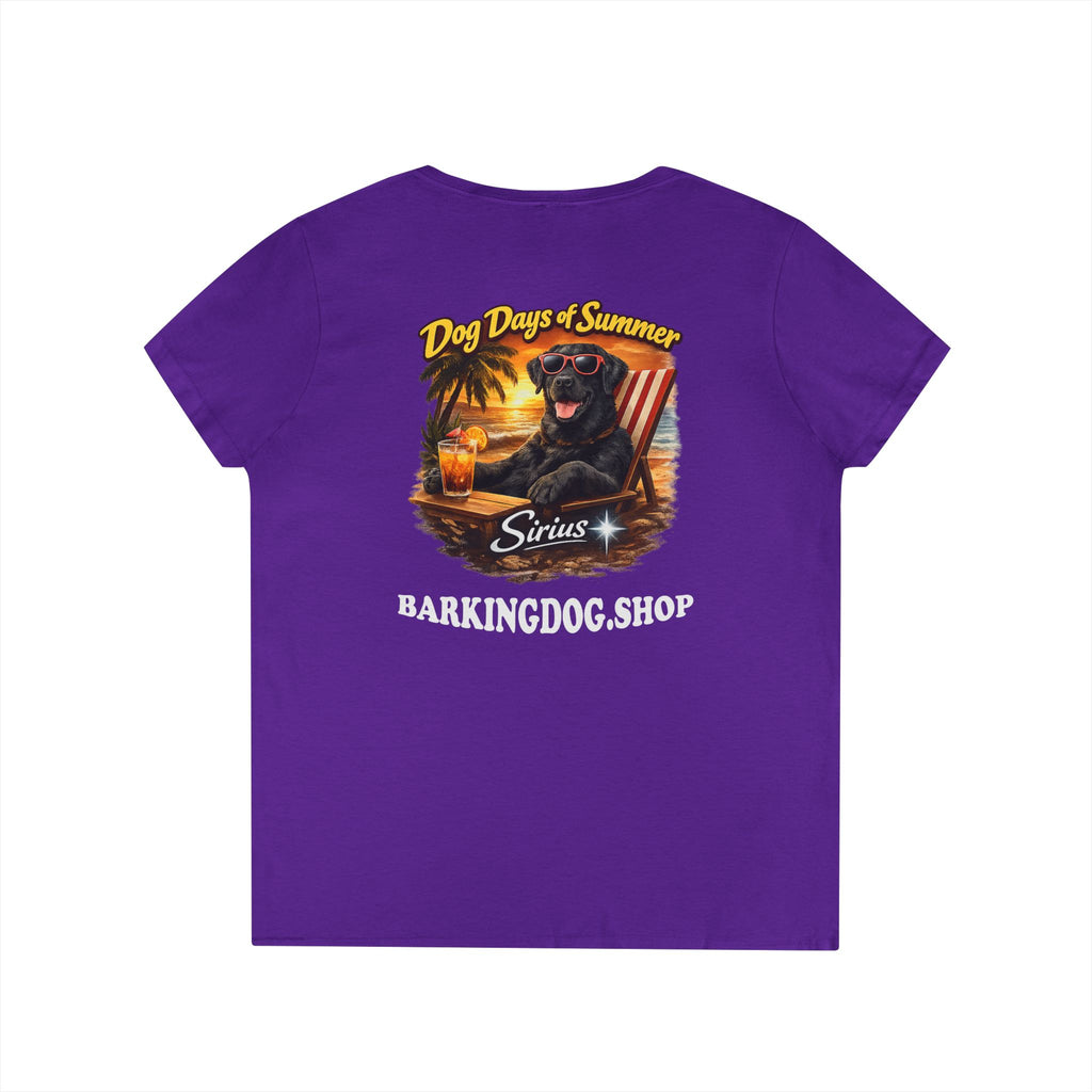 Black Labrador Dog Beach Chair T-Shirt Wag On™ Dog Days of Summer