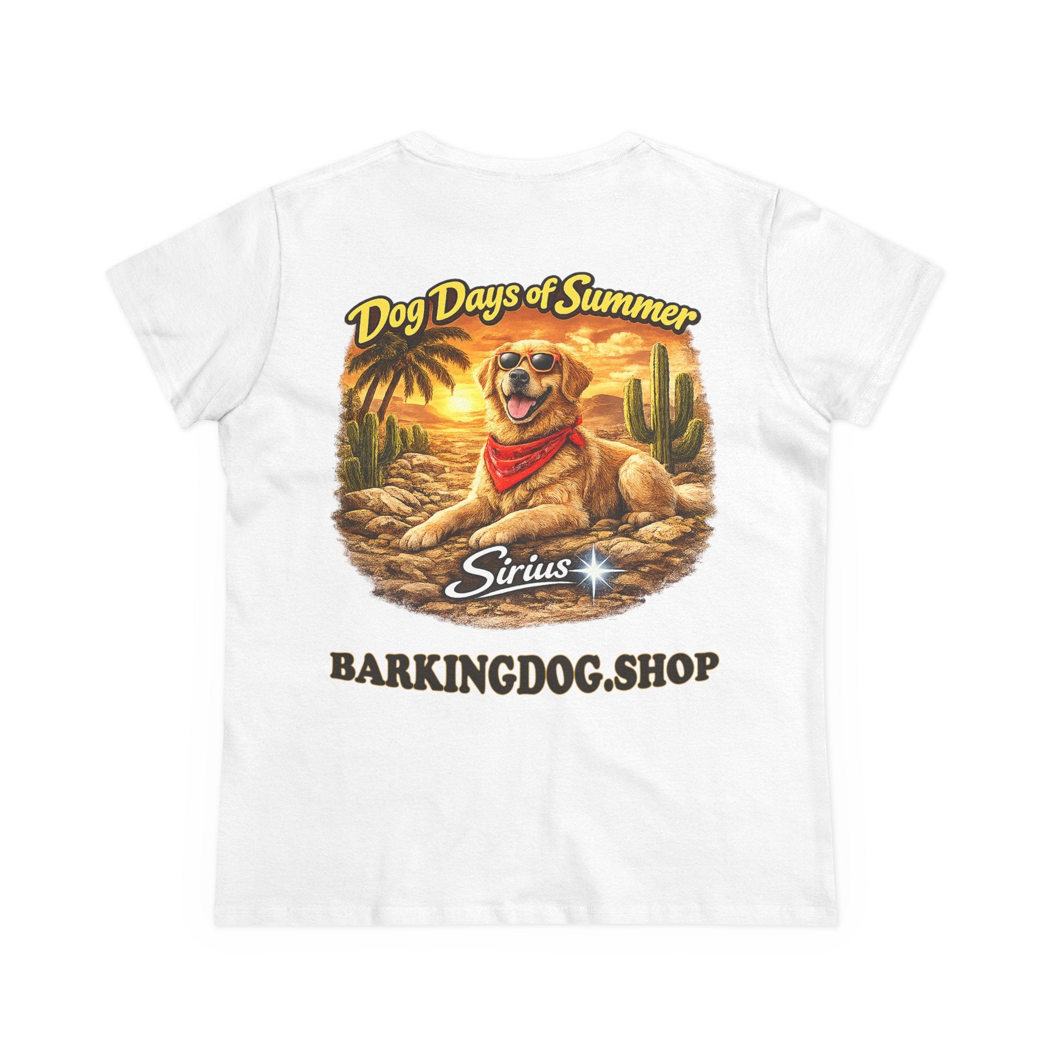 Golden Retriever Dog Cactus T-Shirt Wag On™ Dog Days of Summer