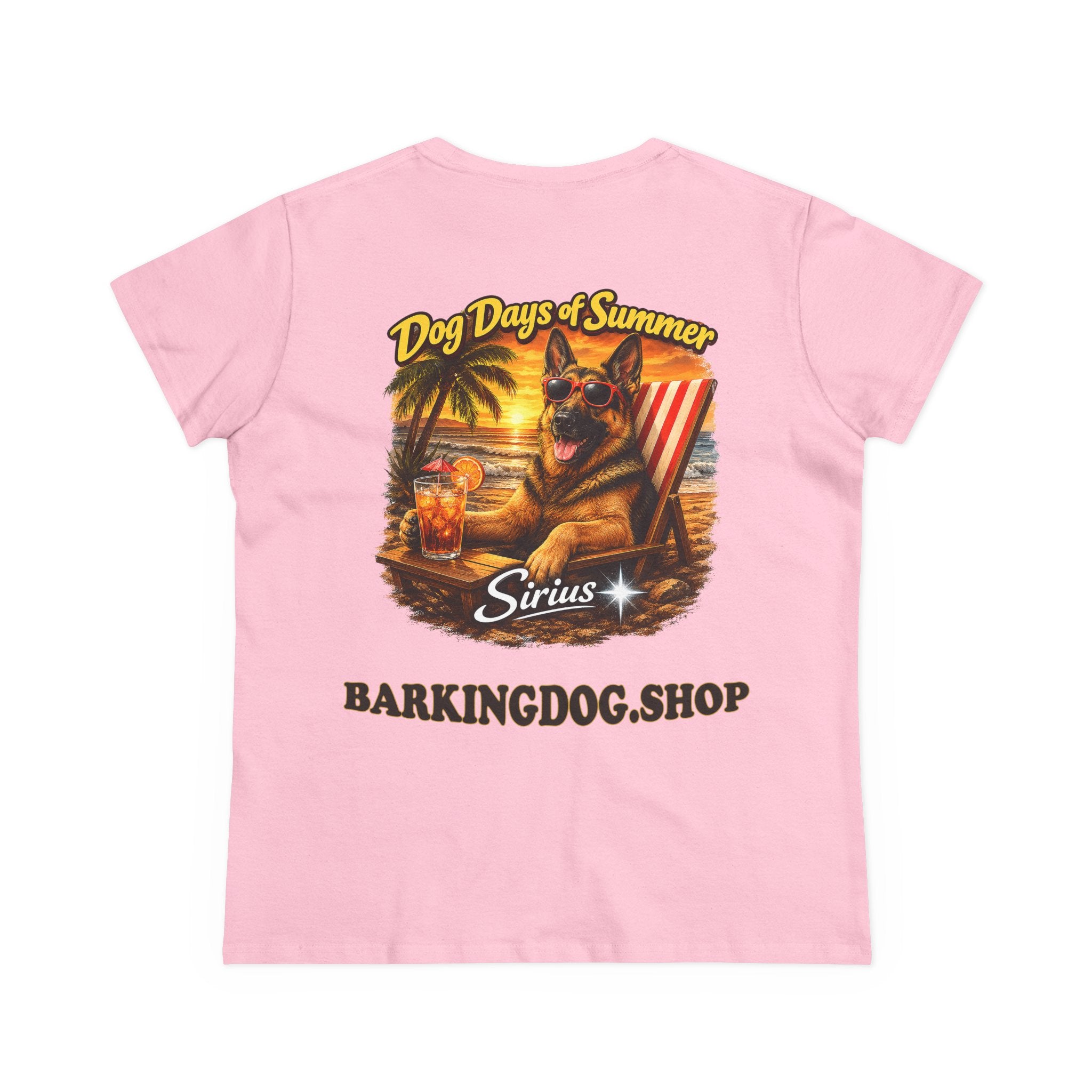 German Shepherd Dog Beach Chair T-Shirt Wag On™ Dog Days of Summer