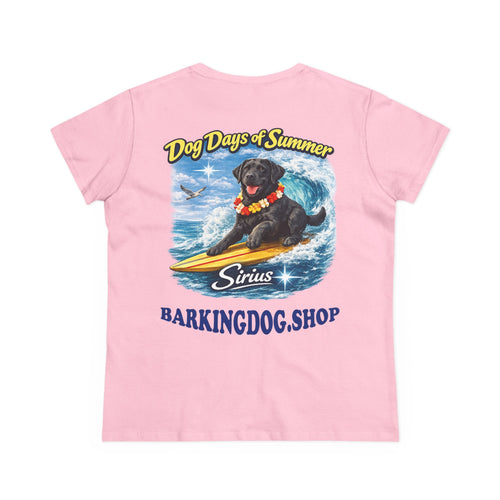 Black Labrador Dog Surfboard T-Shirt Wag On™ Dog Days of Summer