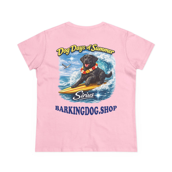 Black Labrador Dog Surfboard T-Shirt Wag On™ Dog Days of Summer