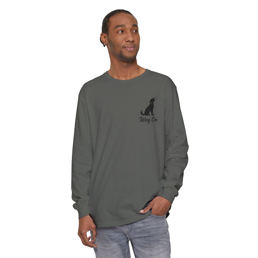 Freedom 250 Grand Prix Long Sleeve T-Shirt — "Wag On" Dog Rally Race Tee