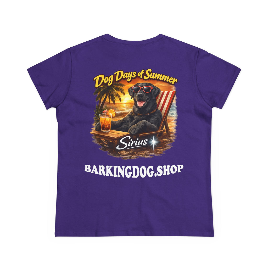 Black Labrador Dog Beach Chair T-Shirt Wag On™ Dog Days of Summer