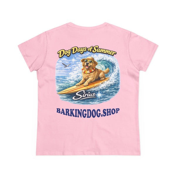 Golden Retriever Dog Surfboard T-Shirt Wag On™ Dog Days of Summer
