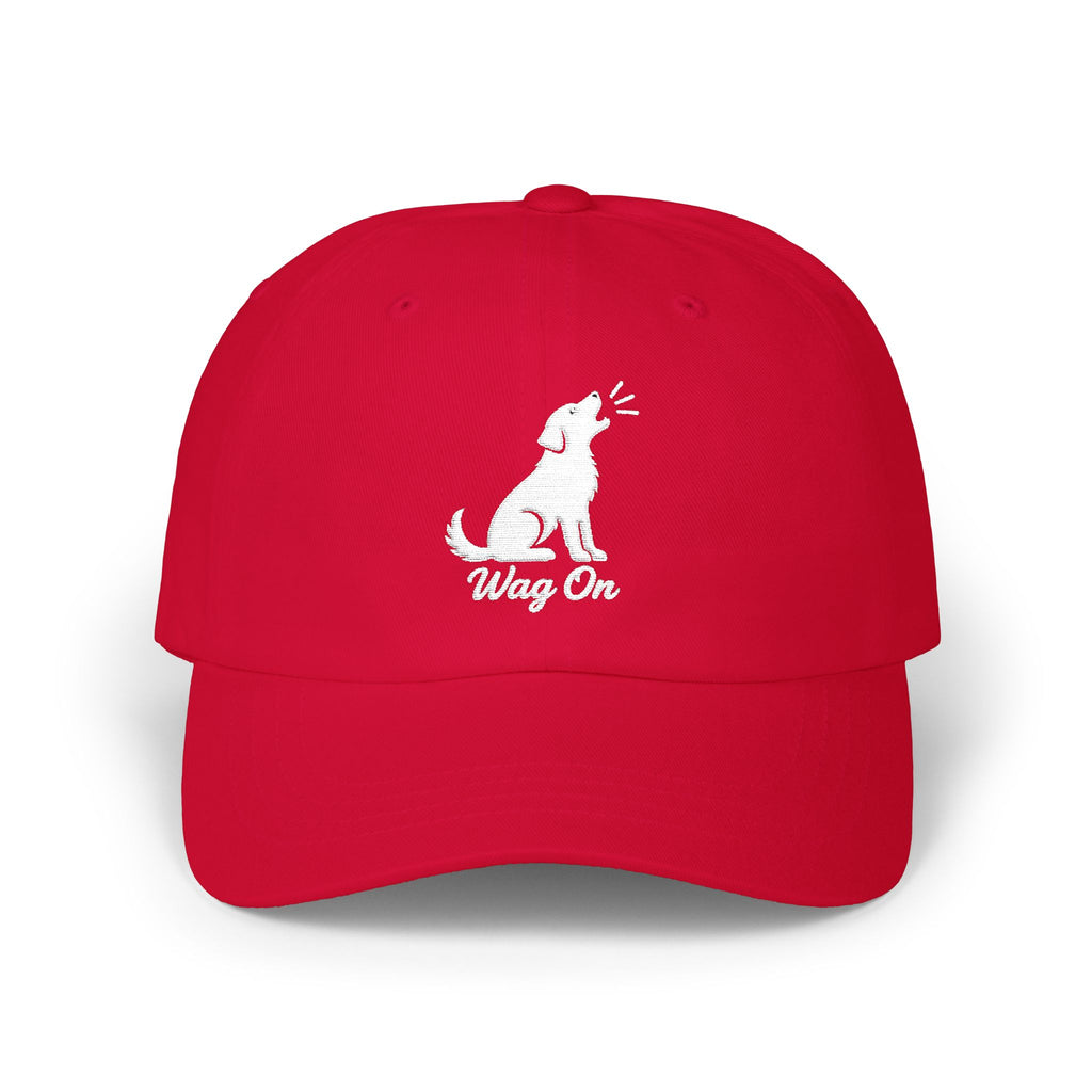 Wag On Cap — Embroidered Barking Dog Hat