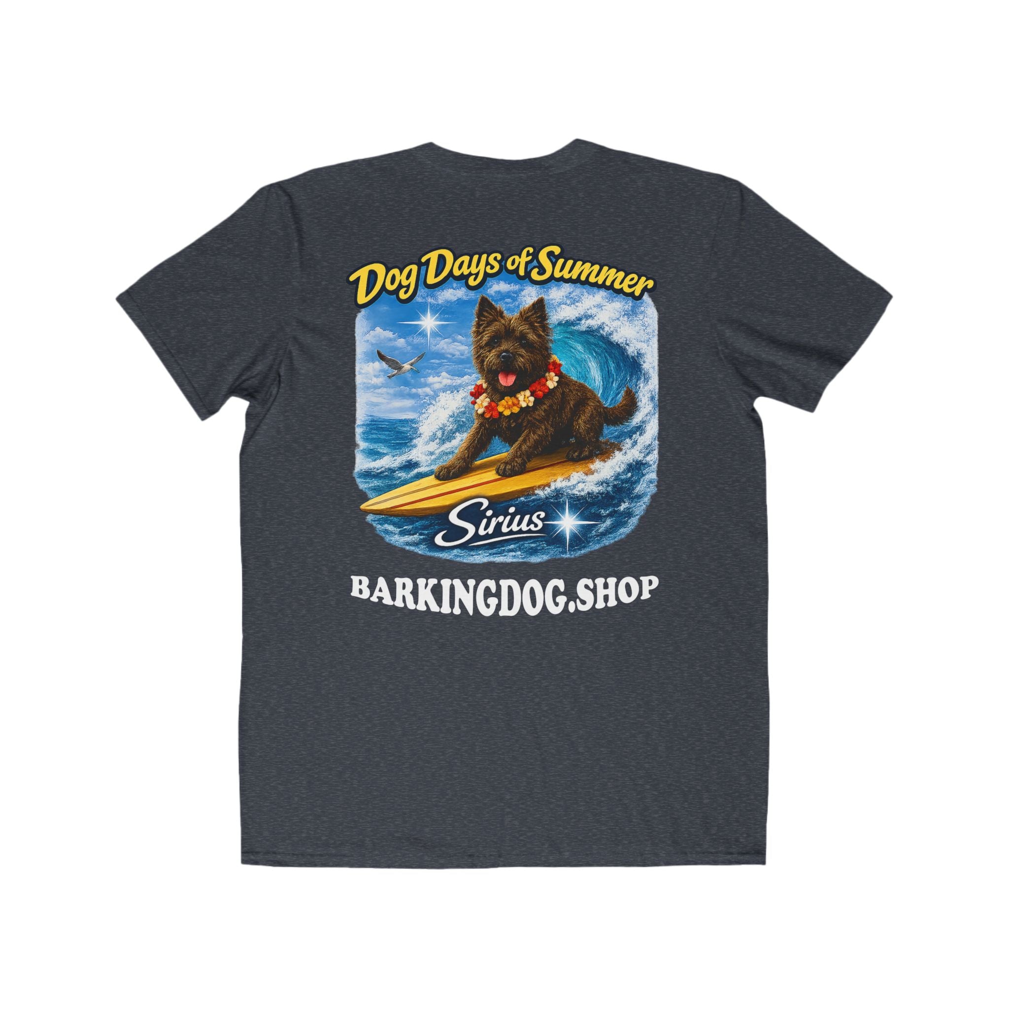 Cairn Terrier Surfboard T-Shirt Wag On™ Dog Days of Summer