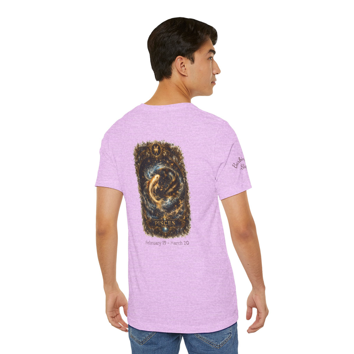 Pisces Zodiac T-Shirt — Mystical Gold Fish Astrology Tee