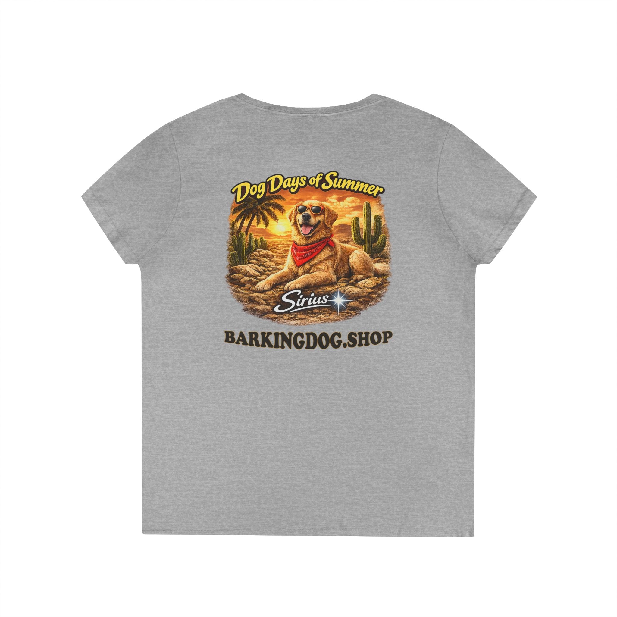 Golden Retriever Dog Cactus T-Shirt Wag On™ Dog Days of Summer