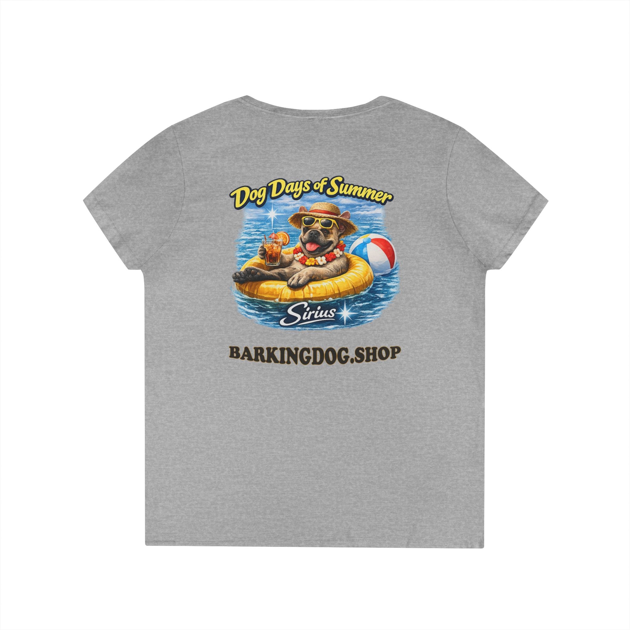 French Bull Dog Inner Tube T-Shirt Wag On™ Dog Days of Summer
