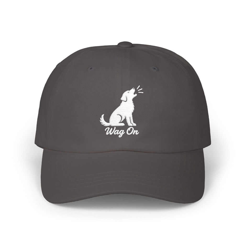 Wag On Cap — Embroidered Barking Dog Hat