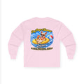 Chihuahua Dog Days of Summer Inner Tube Long Sleeve T Shirt Beach Collection Floating Dog Graphic Tee Wag On BarkingDog Shop