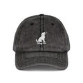 Embroidered Vintage Dog Cap - 'Wag On' Washed Baseball Hat