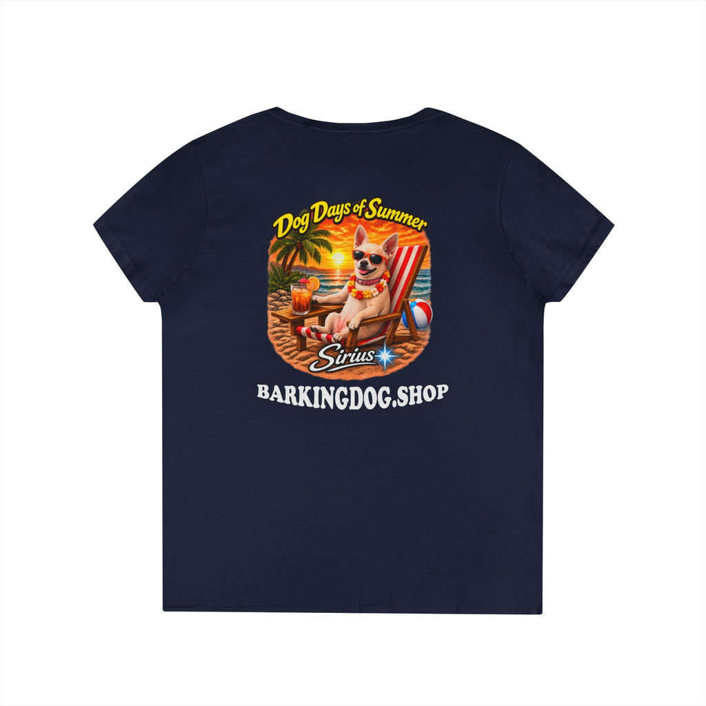 Chihuahua Beach Chair T Shirt Dog Days Of Summer Beach Dog Lover Graphic Tee Wag On BarkingDog Shop