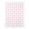 Pink Puppy Paw Baby Swaddle Blanket Babies and Puppies Collection Newborn Wrap Baby Gift BarkingDog Shop
