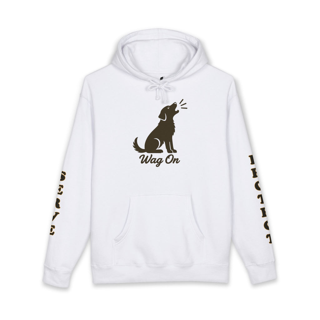 UH-60 Black Hawk Helicopter Hoodie — Barking Dog 'Wag On' Military Army Tribute