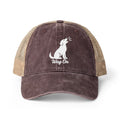 Women's Embroidered Wag On Washed Mesh-Back Cap