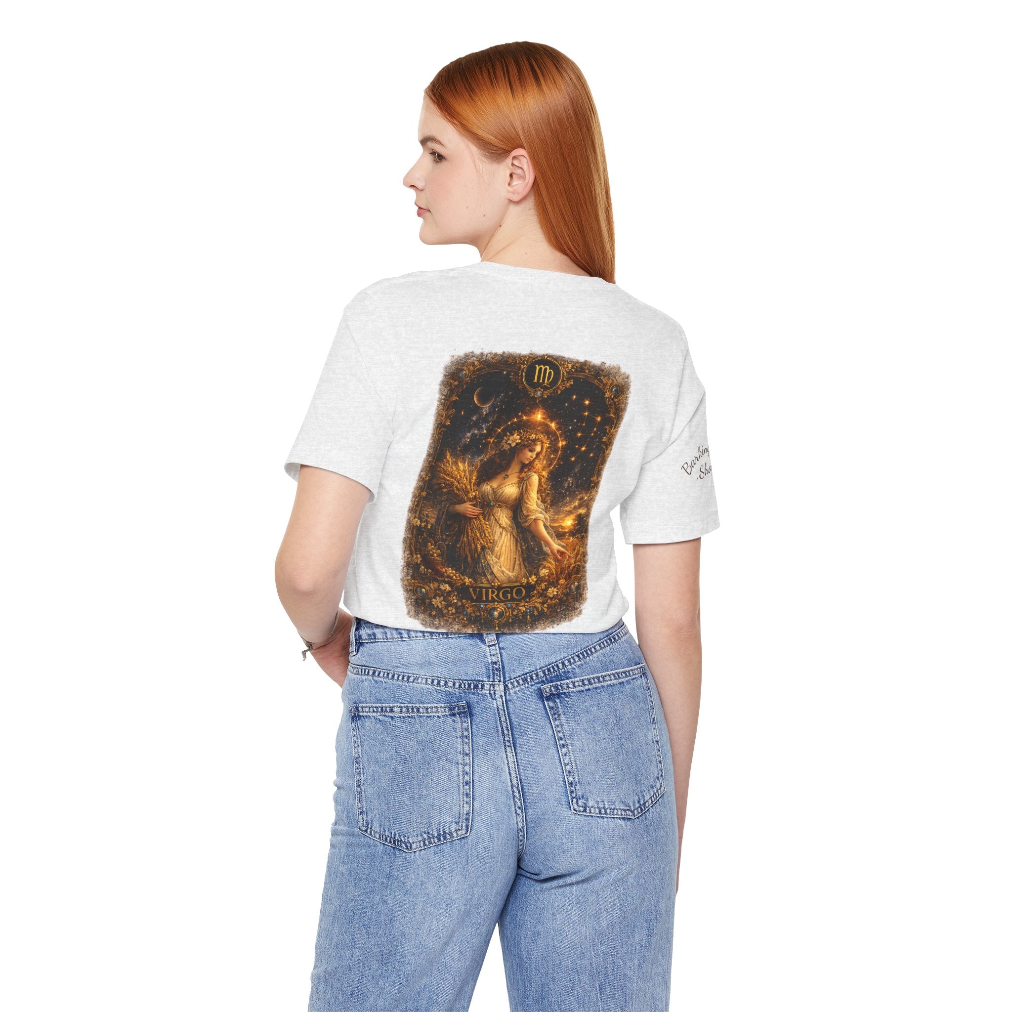 Virgo Zodiac Tee — Illustrated Virgo Goddess Astrology T-Shirt