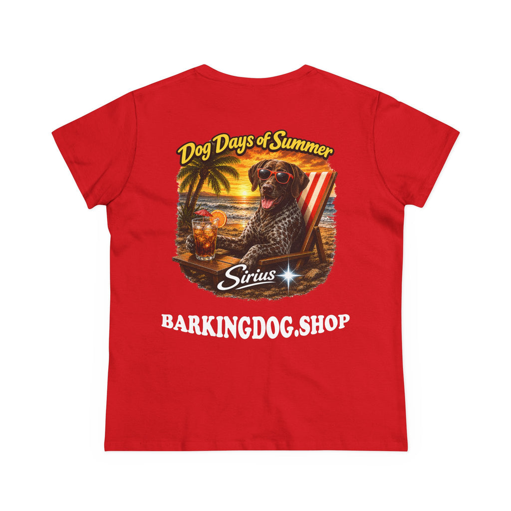 German Shorthair Pointer Dog Beach Chair T-Shirt Wag On™ Dog Days of Summer