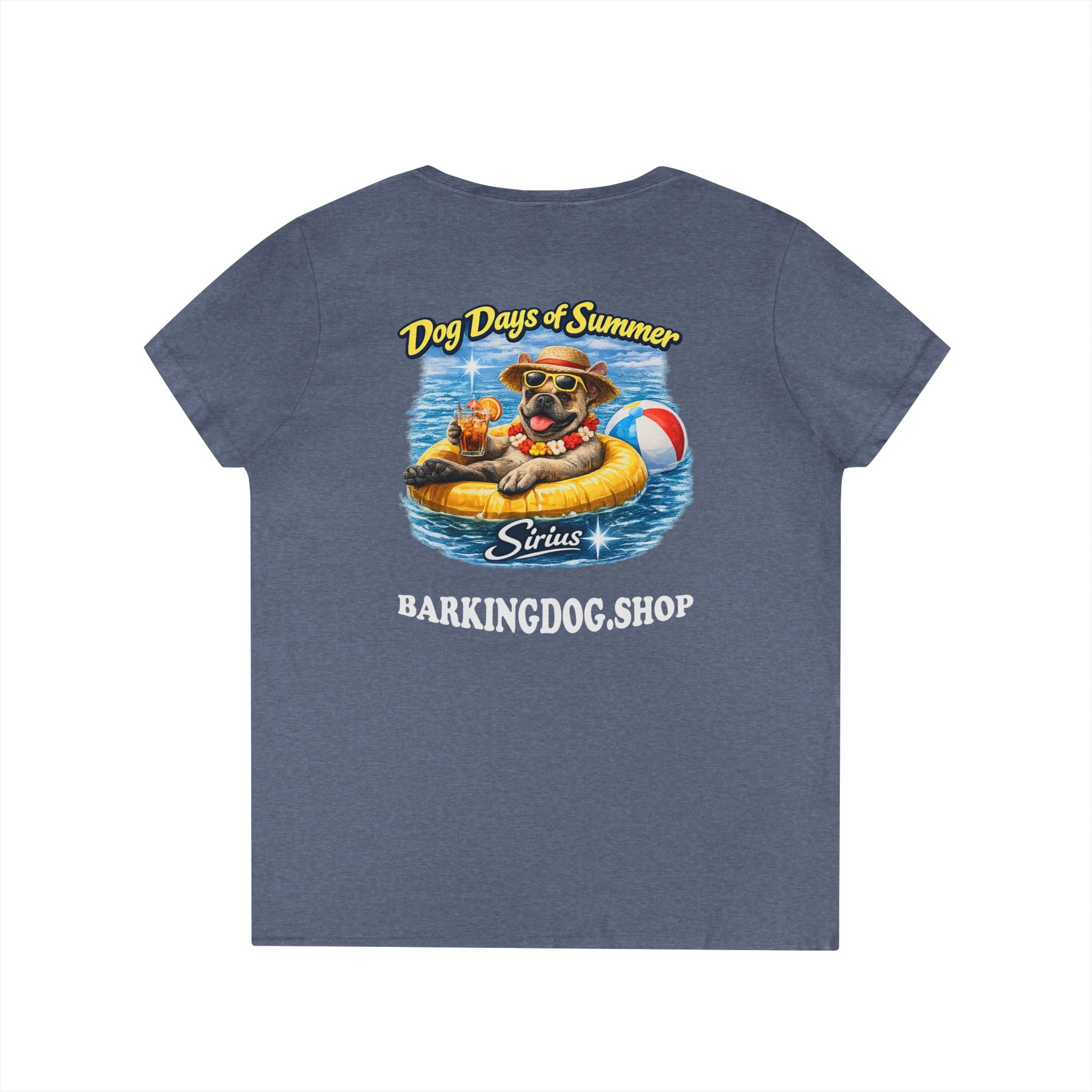 French Bull Dog Inner Tube T-Shirt Wag On™ Dog Days of Summer