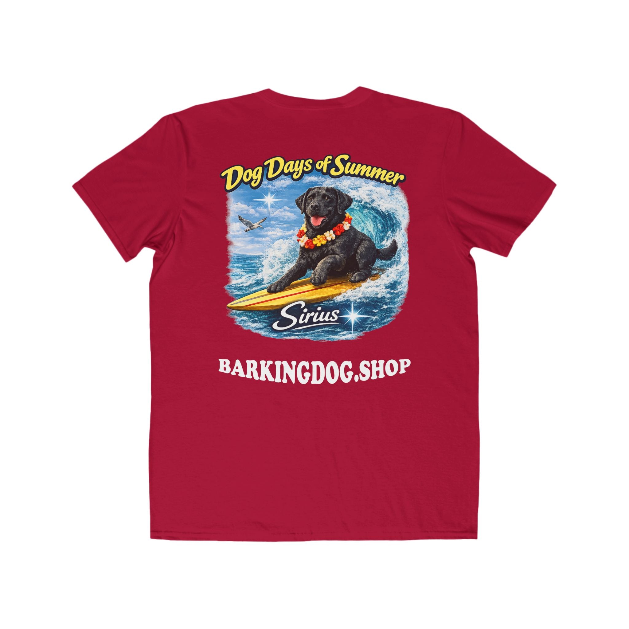 Black Labrador Surfboard T-Shirt Wag On™ Dog Days of Summer